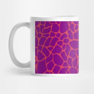 Giraffe Print Pink and Purple Mug